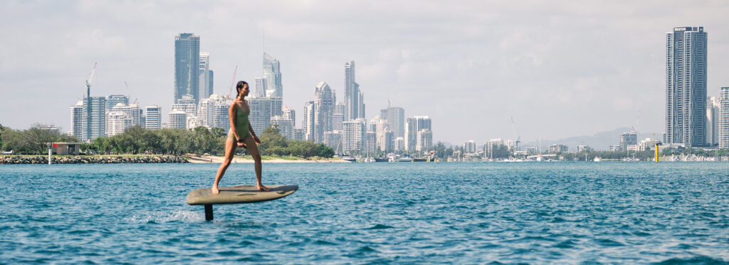 woman on fliteboard