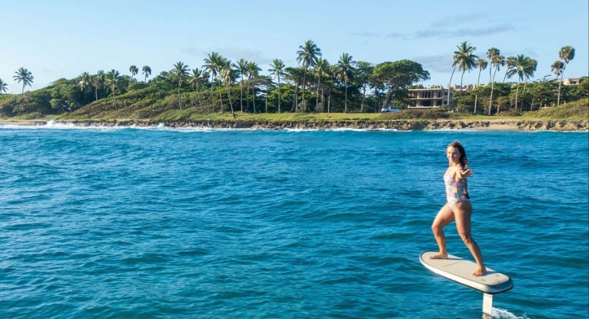 woman on fliteboard efoil