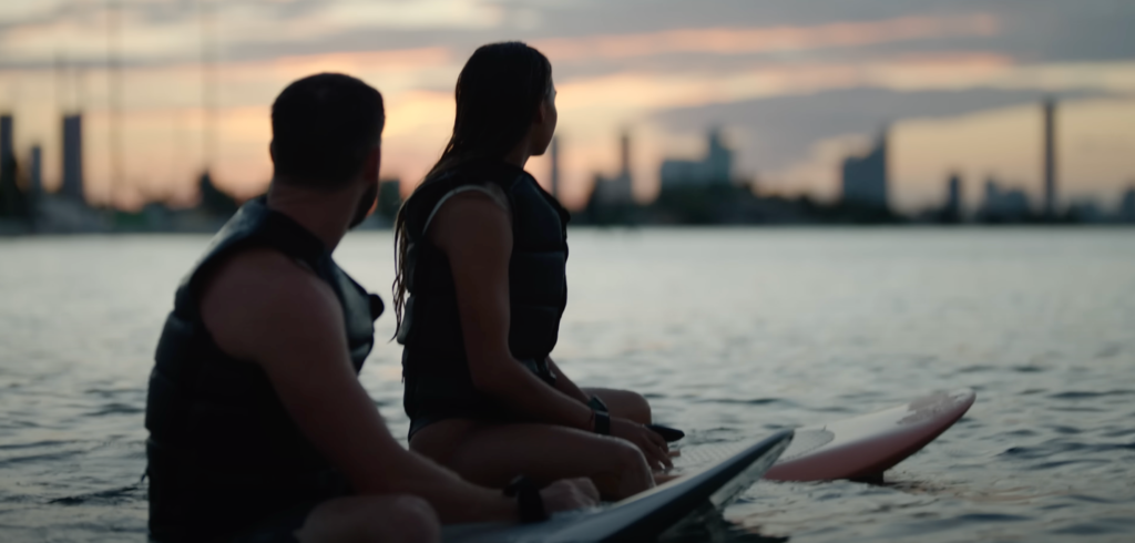 couple on fliteboards