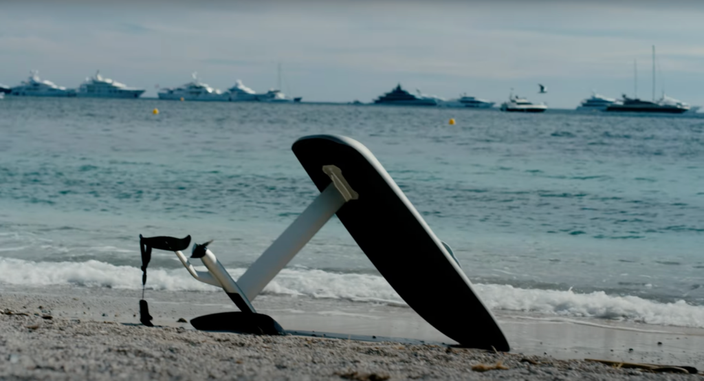 fliteboard on beach