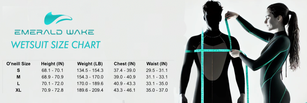 wetsuit size chart