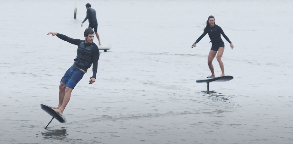 two riders on fliteboards