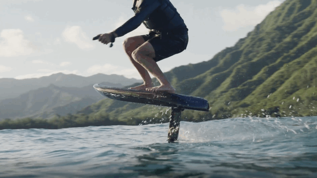 Closeout Fliteboard surfing Gulf waters near Destin Florida